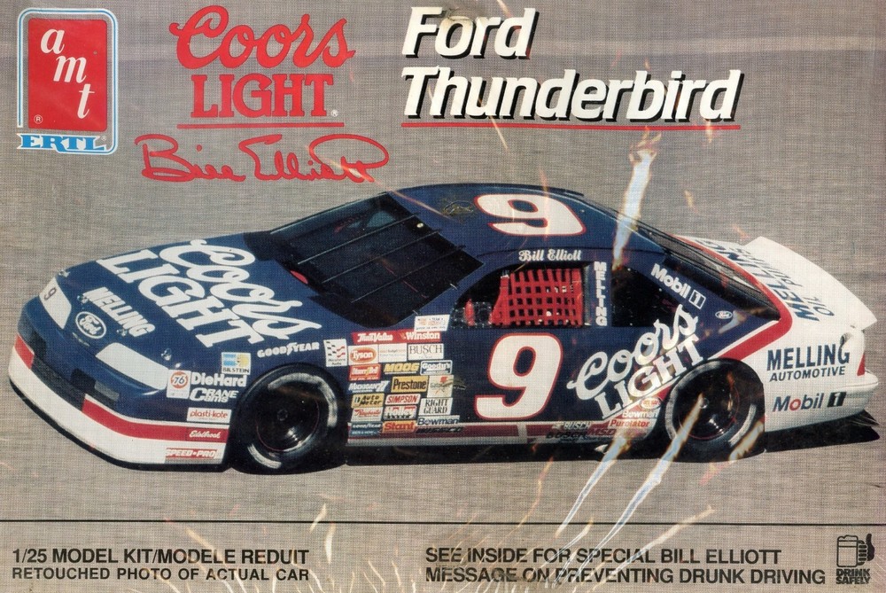 AMT/ERTL COORS LIGHT BILL ELLIOTT FORD THUNDERBIRD – NEW, SEALED BOX