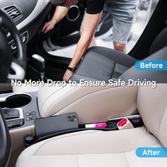 Givifive Car Seat Gap Filler Set of 2 Soft Foam Multifunctional Seat Side Gap Fi