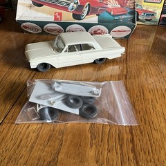 Built Model Car, STARTED AMT Skyline Kit Ford Galaxy Vintage Type Race Car