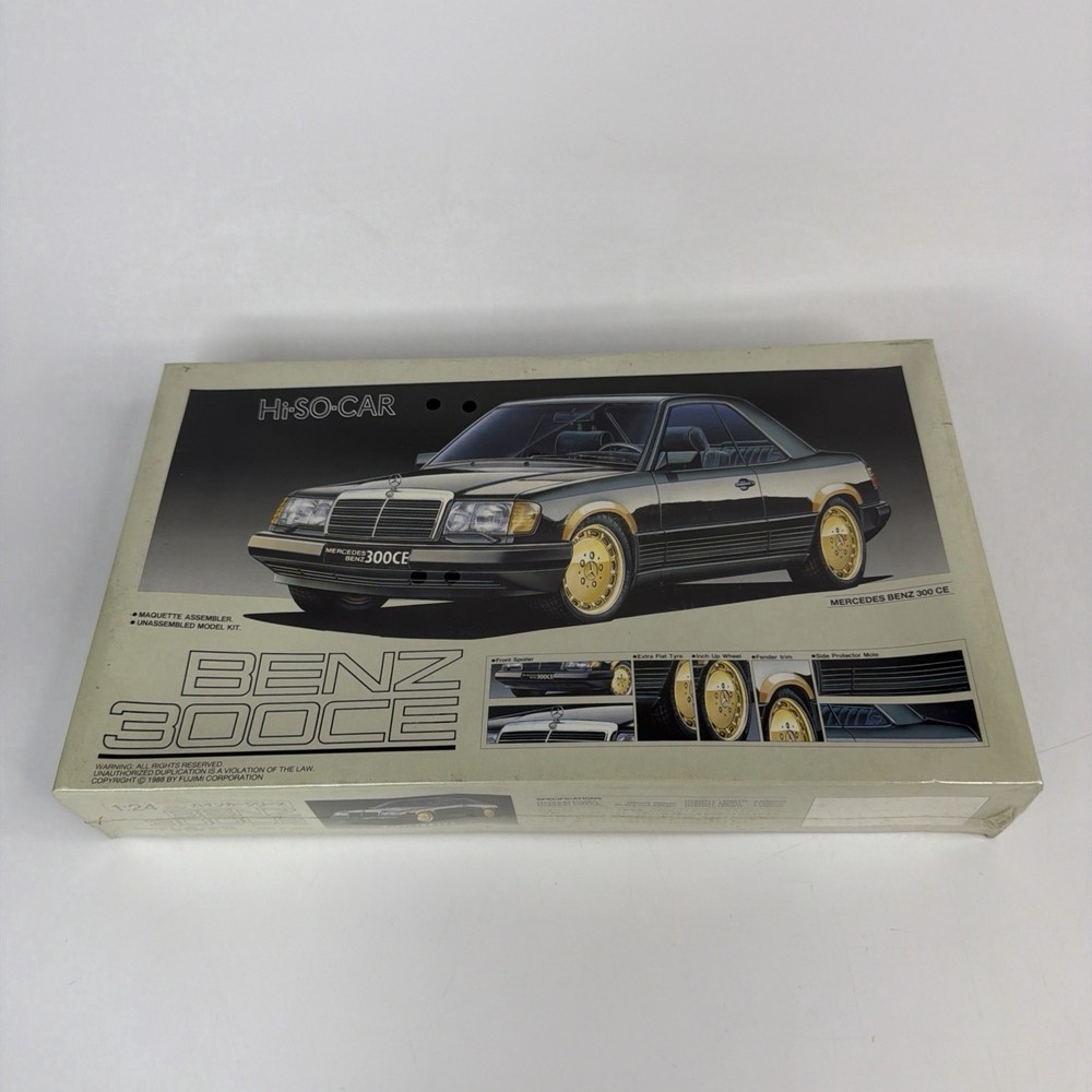 FUJIMI 05104 MERCEDES BENZ 300CE HI-SO-CAR 1:24 GOLD CHROME NEW