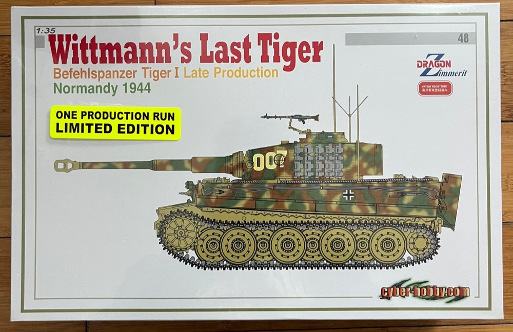 1/35 Cyber-Hobby Wittmann’s Last Tiger Normandy 1944 Dragon Zimmerit SEALED RARE