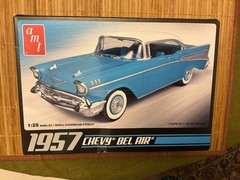 ’57 Chevy Bel Air AMT 1:25 NEW-OPEN BOX-FACTORY SEALED PARTS
