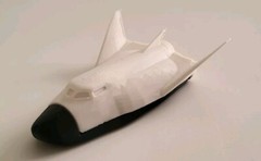 3D Printed Dream Chaser Cargo Space plane 1/100 Scale. Made in USA