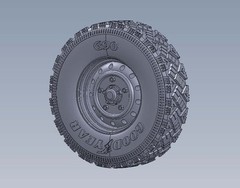 Legend 1228 1/35 Wolf W.M.I.K Aggressive Tread Pattern Wheel Set