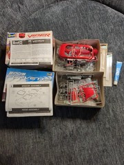 Revel Model Car Kit Lot Of 2 Dodge Viper SRT-10 2005 Corvette C6 Open Box