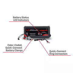 1.5-Amp Car Battery Charger and Maintainer, Fully Automatic, 6/12V for Power Spo