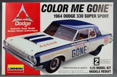 1:25 Lindberg 72156 Color Me Gone 1964 Dodge 330 Super Sport Car Kit PM0908