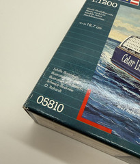 Revell #05810 05810 1/1200 Scale M/S Color Fantasy Model Cruise Ship NEW