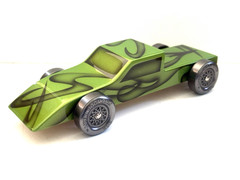 Stunning Pinewood Derby Car! Ultra Fast with Serious Trophy Potential !!