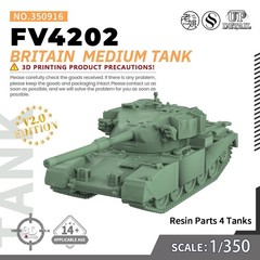MRY-SFW SS350916 1/350 Military Model Kit Britain FV4202 Medium Tank
