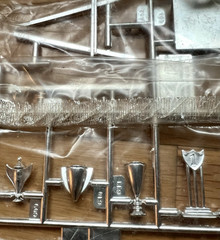 Vintage Model Car Chrome Parts Lot Sprues Trees Original Bags AMT MPC Monogram