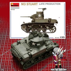 MINI ART 35432 1/35 M3 STUART LIGHT TANK (LATE PRODUCTION) PRECISION MODEL KIT