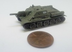 Takara 1/144 World Tank Museum 7. Russian SU-122 Assault Gun. With number (#131)