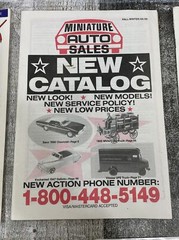 Vintage 1980s-90s Miniature Scale Model Car Automobile Catalog Lot Auto Sales