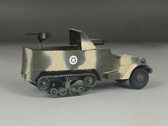 1/72 Built M3 75mm M1A1 Howitzer Motor Carriage T30 Half Truck Model