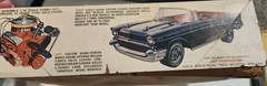 VTG. AMT ’57 Chevrolet Bel Air Convertible Model Car Kit 1:16 Scale