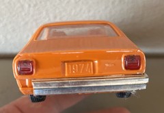 74 1974 CHEVY VEGA DEALER PROMO MODEL 1/25 SCALE PLASTIC MPC ORANGE **NO BOX**