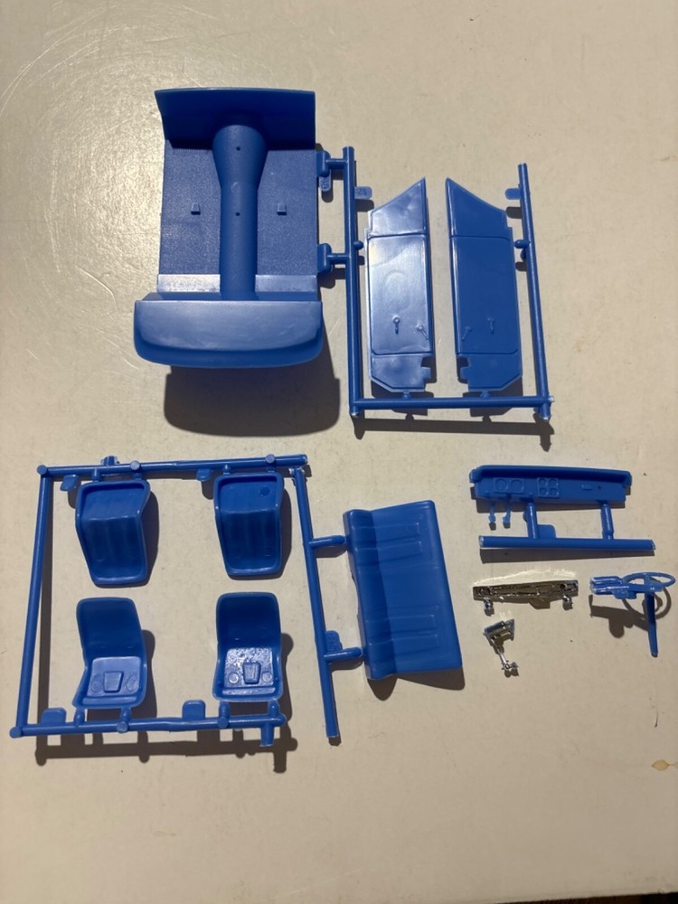 Model Car Parts – AMT 1966 Chevy Nova Pro Street interior parts ONLY 1/25