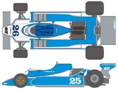SHUNKO MODELS 1/20 Ligier JS11 Argentina Brazil GP 1979 Decal for Tamiya 17016
