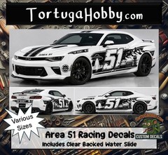 Area 51 Racing Stripes – 1:24 Scale Waterslide Decals