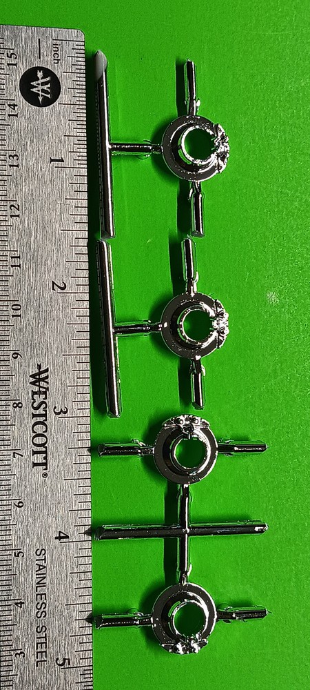 4 Wheel Disc Brakes Chrome 1965 65 Chevy Pickup Truck 1/25 Revell Model Car Part