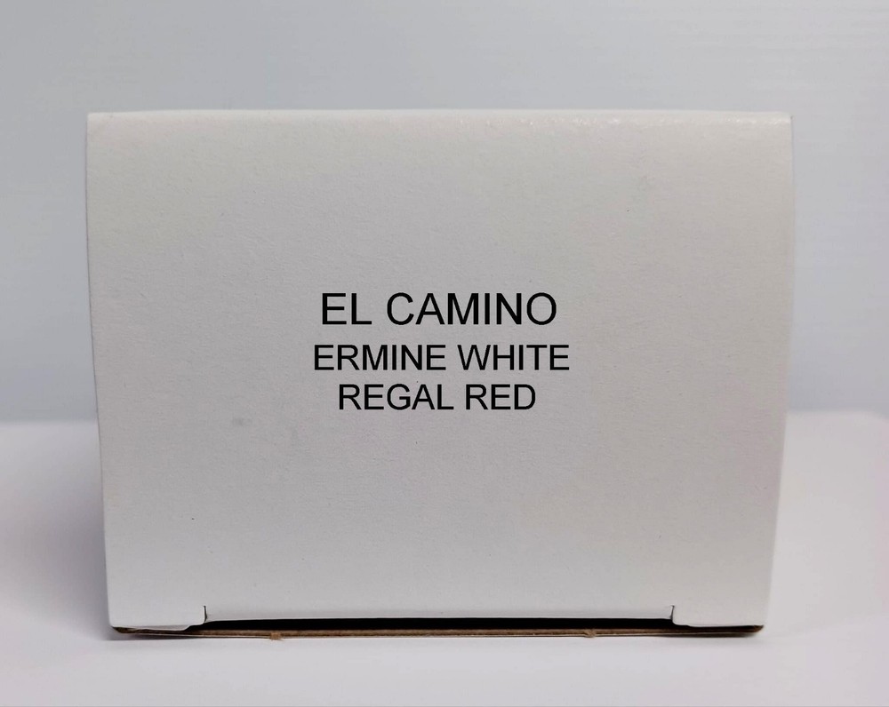 New 1965 Chevy El Camino White Ext Red Int Promo Model Box Only Replica NO CAR