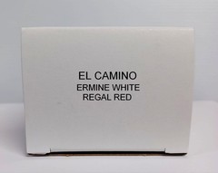 New 1965 Chevy El Camino White Ext Red Int Promo Model Box Only Replica NO CAR