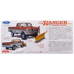Skill 3 Model Kit 1972 Ford F 250 Ranger XLT Pickup Truck with Snow Plow 1/25