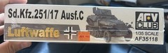 AFV Club Luftwaffe Tank Sd.Kfz.251/17 Ausf.C 1/35 Scale Model Kit #35118