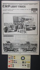 Peerless Max 1/35th Scale CMP Light Truck – Directions from Kit No. 3508