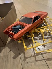 Revell 7161 1969 Mustang Shelby GT-500 BOX ONLY W/ Some parts Item#103-011