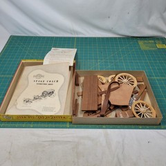 Craftmaster Wagons of the Old West Stage Coach Wood Model Craft Master Open Box