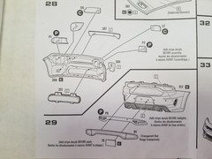 2021 Dodge Charger HELLCAT HEADLIGHTS from 1:25 AMT Model Kit