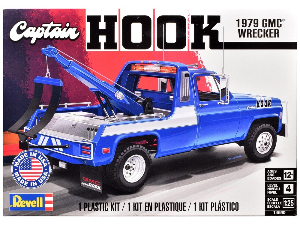 Level 4 Model Kit 1979 GMC Wrecker Tow Truck “Captain Hook” 1/25 Scale