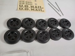 U.S. Mail Tractor and Trailer Set AMT 1:25 Model Kit # T549 ~ Sealed Parts Bags