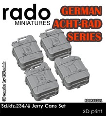 Rado Miniatures 1/35 Sdkfz.234/4 Four Jerry Cans Set (German Acht-rad series)