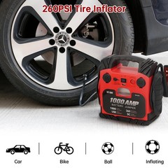 BS ONE 1000 Amp Peak Current Car Jump Stater 12V Lead Acid Battey Jump Box with