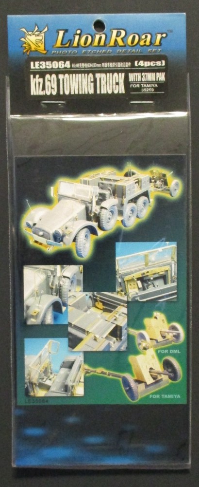 Lion Roar 1/35th Scale Kfz. 69 Towing Truck PE Detail Set No. LE35064 for Tamiya