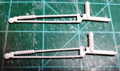 Pro-Mod Drag Racing Wheelie Bars with Springs Pressure Cast Resin FAB24720