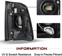 LED Tail Light Assembly Compatible with 2019-2024 Dodge Ram 1500 with Blind Spot