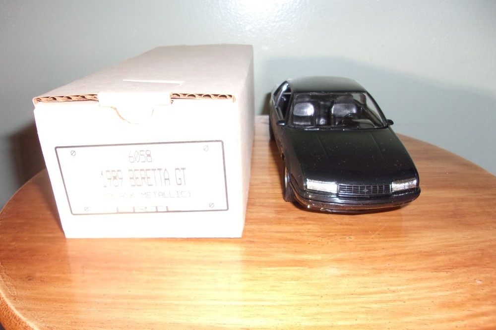 Ertl/AMT 1989 Chevy Beretta GT Promo Car with Original Box, Black metallic, NIB
