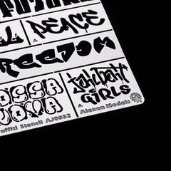 1/35 1/32 Tank Vehicle Model Wall Scene Graffiti Leakage Spray Stencil Template