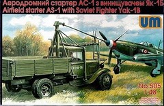 Unimodel 505 – 1/48 Airfield Starter AS-1 with Soviet Fighter YAK-1B WWII UM 505