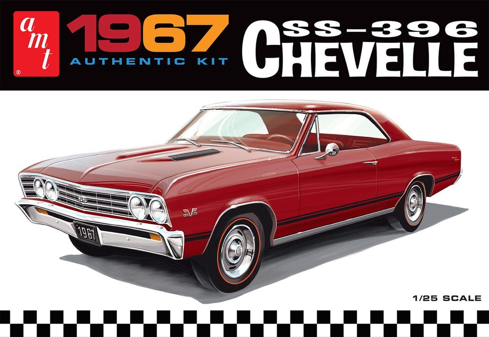 AMT 1388 1/25 Scale 1967 Chevrolet Chevelle SS396 Plastic Model Kit