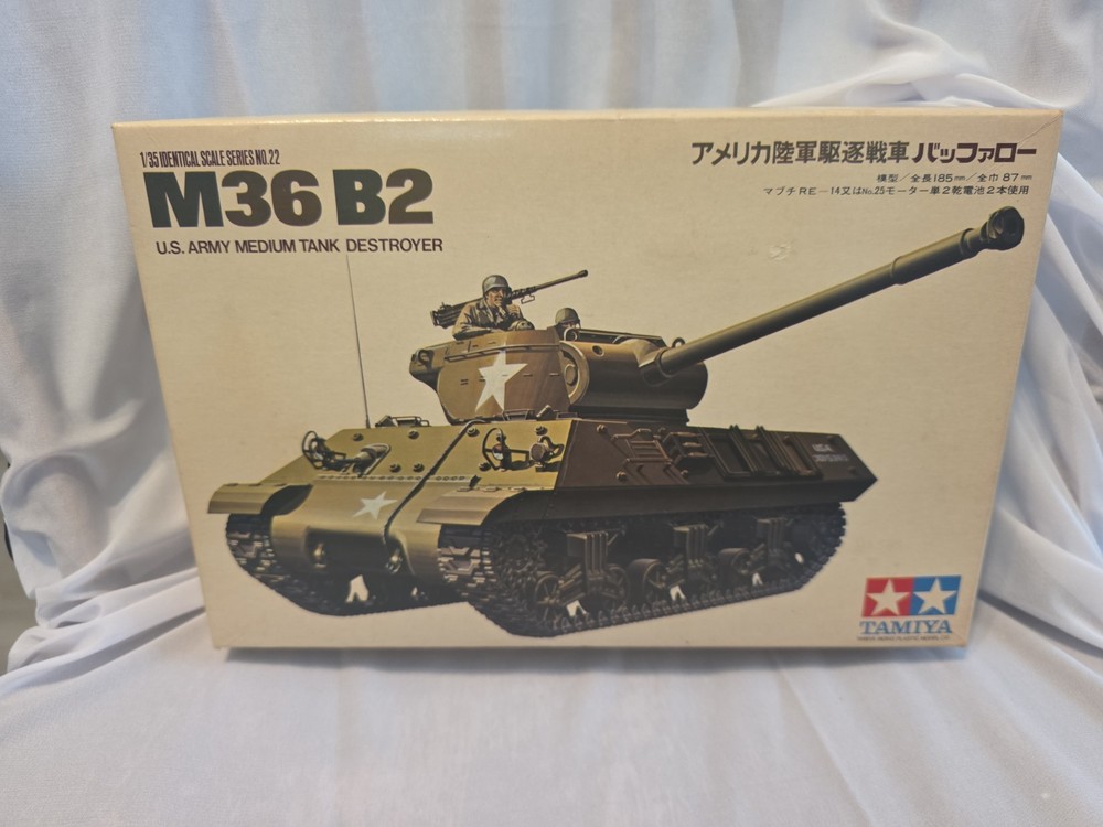 Tamiya Mokei 1/35 Vintage Motorized US Army M36 B2 Medium Tank MT122 Year 1968