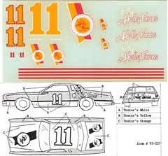JNJ Hobbies 1/24th. or 1:25th. Decals #11 Holly Farms NOS