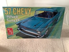 AMT 1957 Chevy Bel Air Pepper Shaker V8 F/S Plastic Model Kit Retro New Sealed
