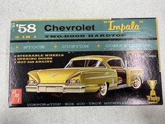 George Barris 1958 Chevrolet Impala AMT 1:25 Model Car Kit 2758 Vintage ~ Trophy