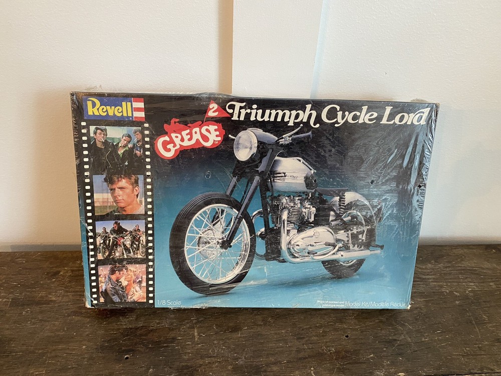 1982 Revell Grease 2 Triumph Cycle Lord Motorcycle 1/8 Model Kit 7914 NIB