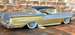 Resin 22 In. “Custom ‘63 Impala” Wheels, W/ One Inch Whitewalls,1/24 1/25 Scale